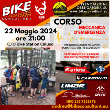 Meccanica d'Emergenza - 22 Maggio 2024 - Bike Station Caluso (TO)